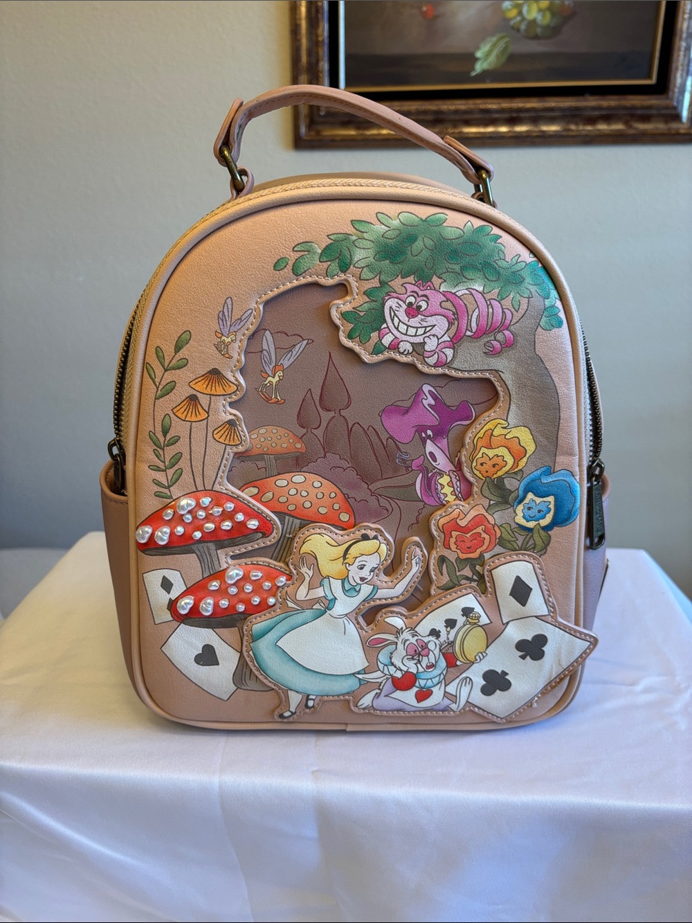 Disney Alice in Wonderland Pink Character Mini Backpack